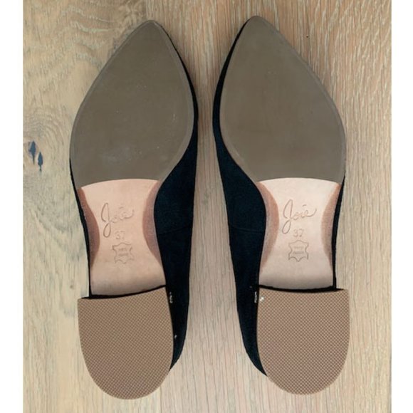 NEW Joie Black Suede Flats - Size 37 EU - Picture 4 of 8
